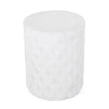 End Table Antique White Magnesium Oxide