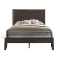 Espresso Queen Panel Bed Box Spring Required Queen Espresso Wood Casual Panel Wood