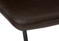 Office Chair, Bar Height, Standing, Computer Desk, Work, Brown Leather Look, Black Metal, Contemporary, Modern Brown Foam Polyurethane