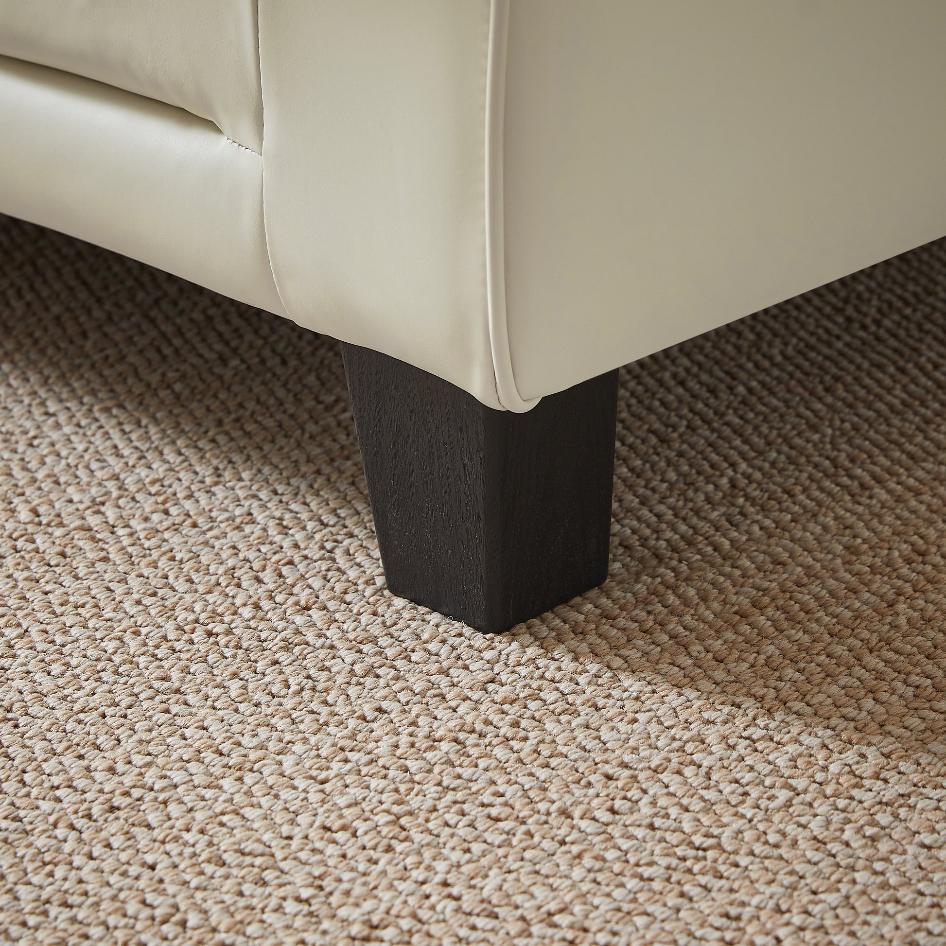 75.6" Pets Friendly Fabric Rolled Arm Upholstered Loveseat 2 Seater Couch With Removable Back Cushionmodern Couches For Small Spaces Living Room, Bedroom, Apartment, Beige White Beige Fabric