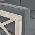 Brava X Back Seat, Light Grey Dark Grey Acacia Wood
