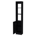 James Black Linen Cabinet With 1 Door - Black 1 5