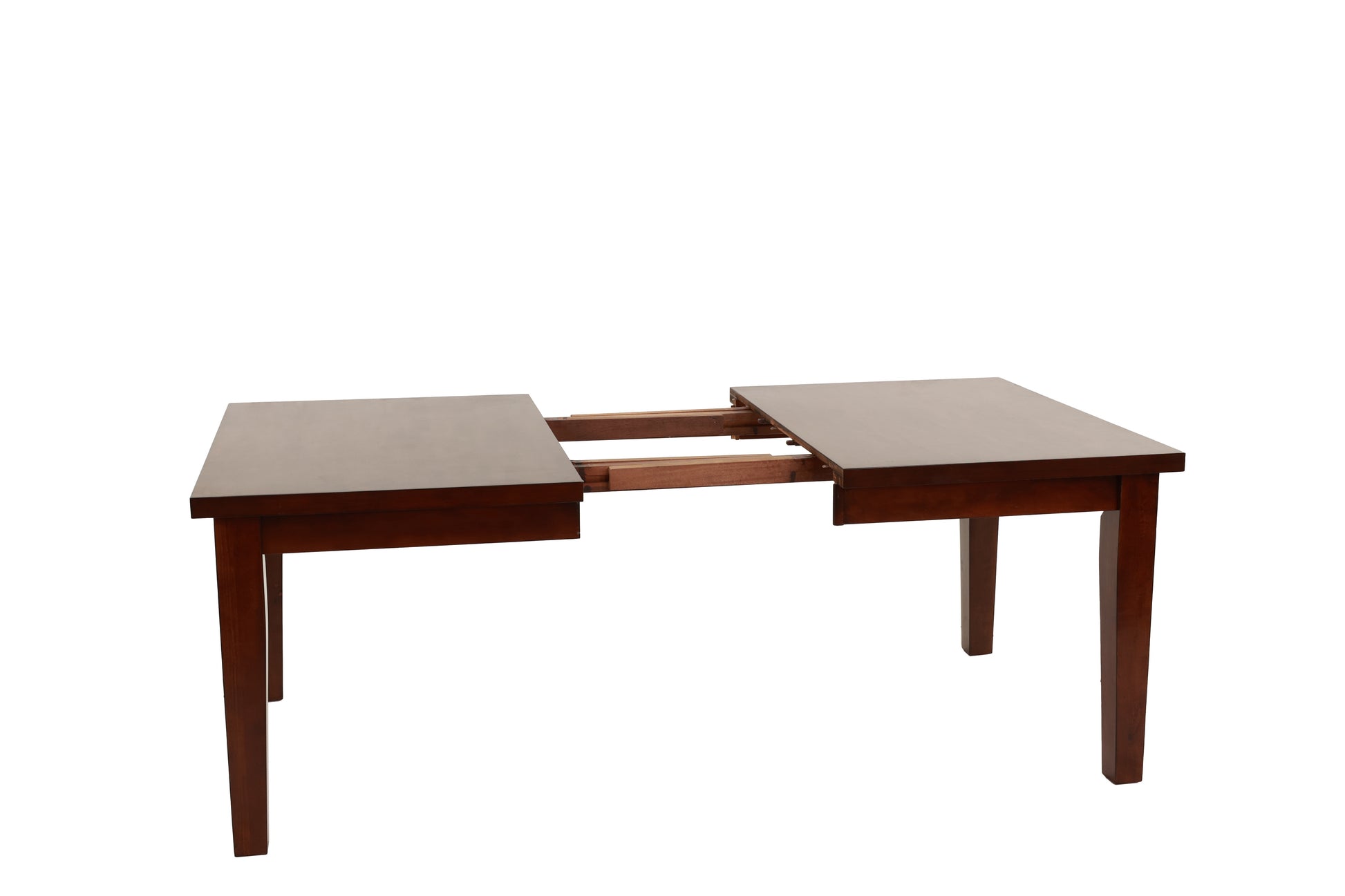 Dining Table Rectangle Dining Table W Leaf 1Pc Table Only Rubber Wood Antique Walnut Wood Finish Dining Room Furniture Walnut Dining Room Contemporary,Modern,Transitional Rubberwood Rectangular Kitchen & Dining Tables Rectangular Rubber Wood