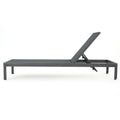 Cape Coral Kd Chaise Lounge Grey Gray Mesh
