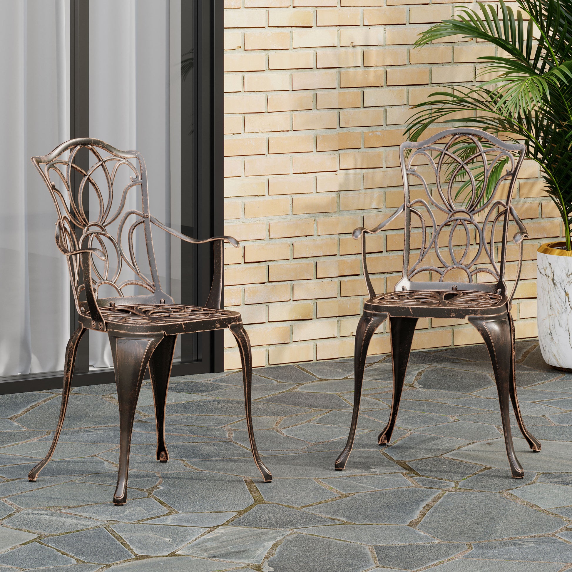 Tucson Dining Chair, Black Copper - Copper