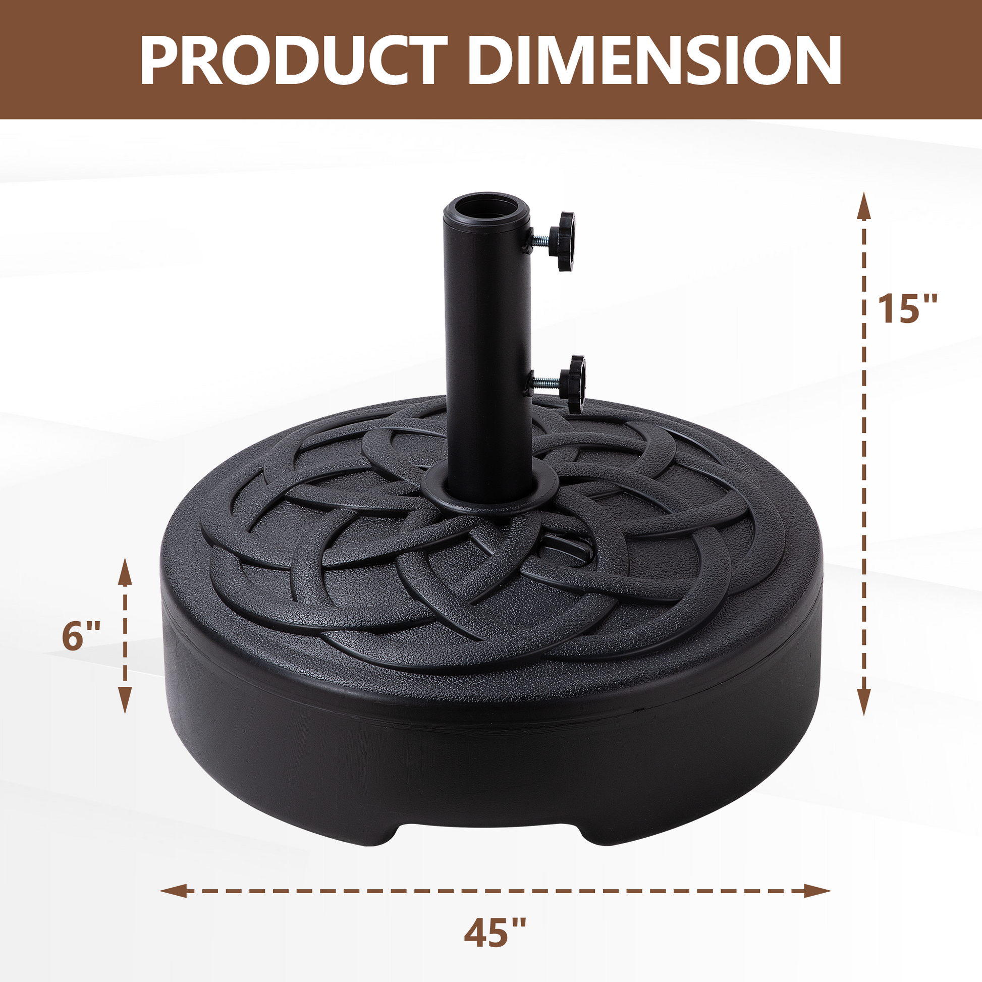 are patio umbrella stands universal Round Patio Umbrella Base, Outdoor Umbrella Stand For Universal Umbrel