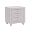 Modern Style Nightstand With 3 Drawers, Bed Side Table, End Table For Bedroom Living Room, Cream Grey Cream Grey Wood