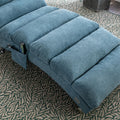 Coolmore Linen Massage Chaise Lounge Indoor With Remote Control,Ergonomic Electric Massage Long Lounger With 5 Modes For Office, Living Room,Bedroom Blue Blue Foam Linen