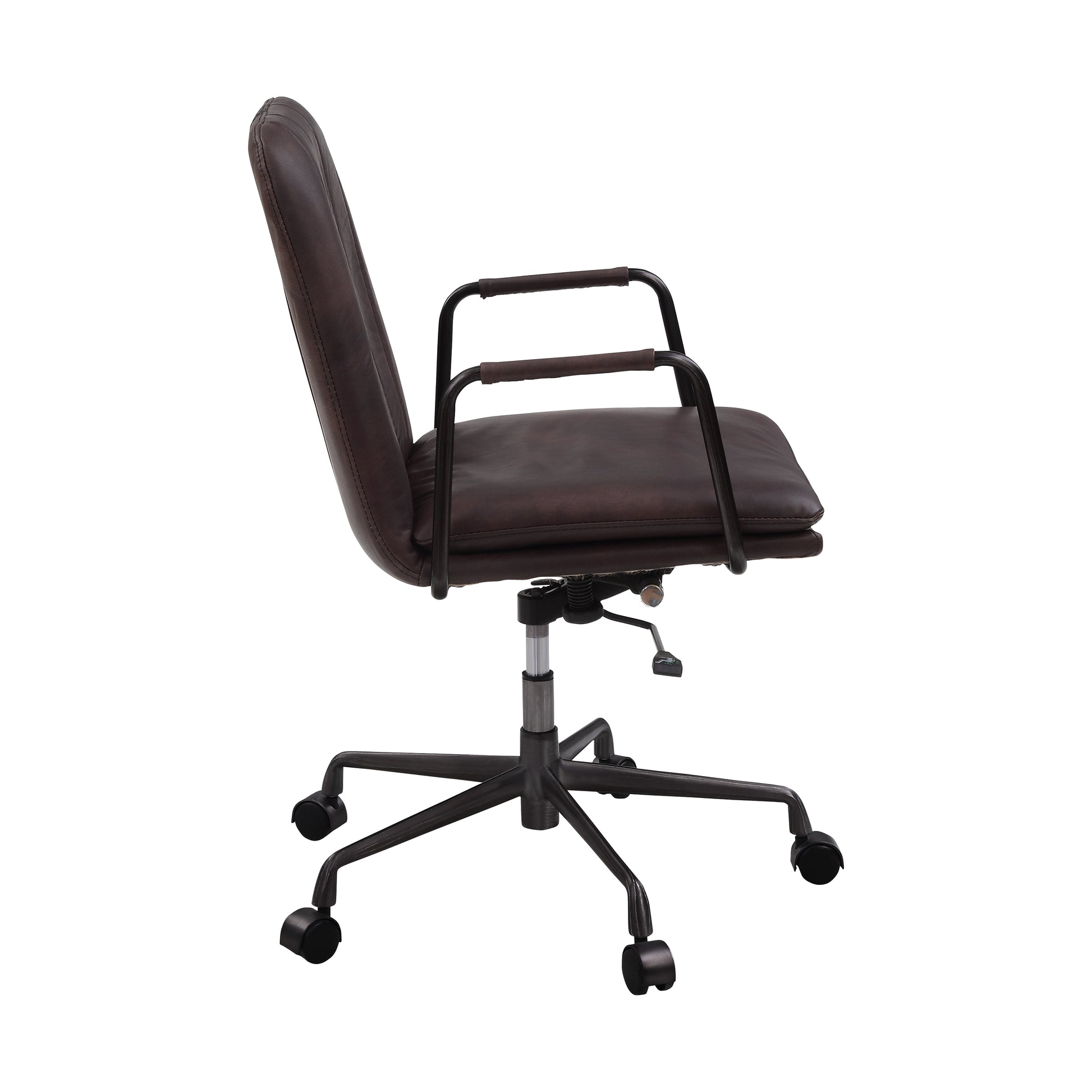 Mars Top Office Chair With Swivel Solid Brown Office Office Chairs Solid Back Swivel Genuine Leather