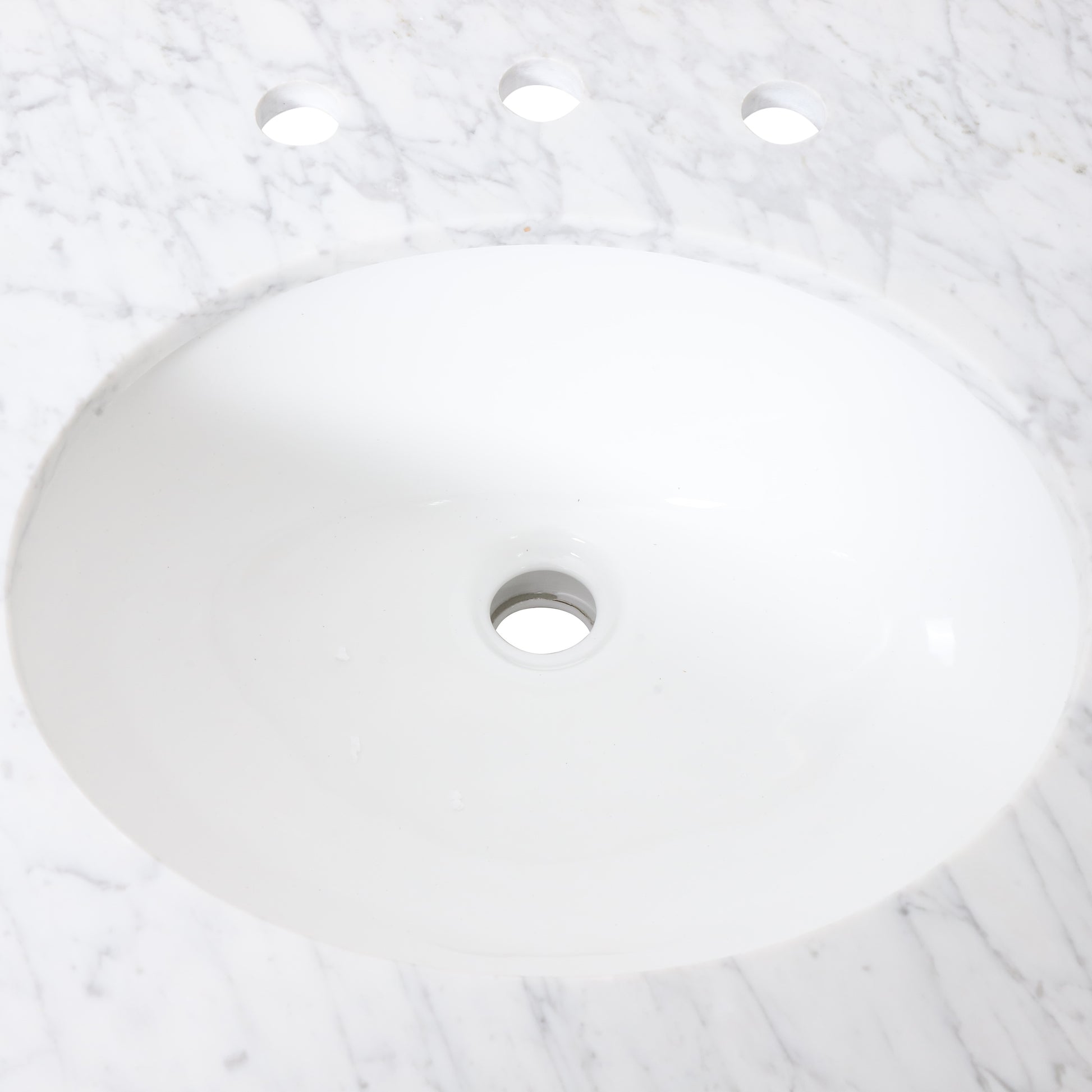 73'' Bathroom Vanity With Marble Top & Double Ceramic Sinks, 4 Doors, 6 Drawers, Grey Grey Plywood