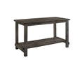 Weathered Grey Counter Height Table With Bottom Shelf Grey Seats 6 Dining Room Rectangular Mdf