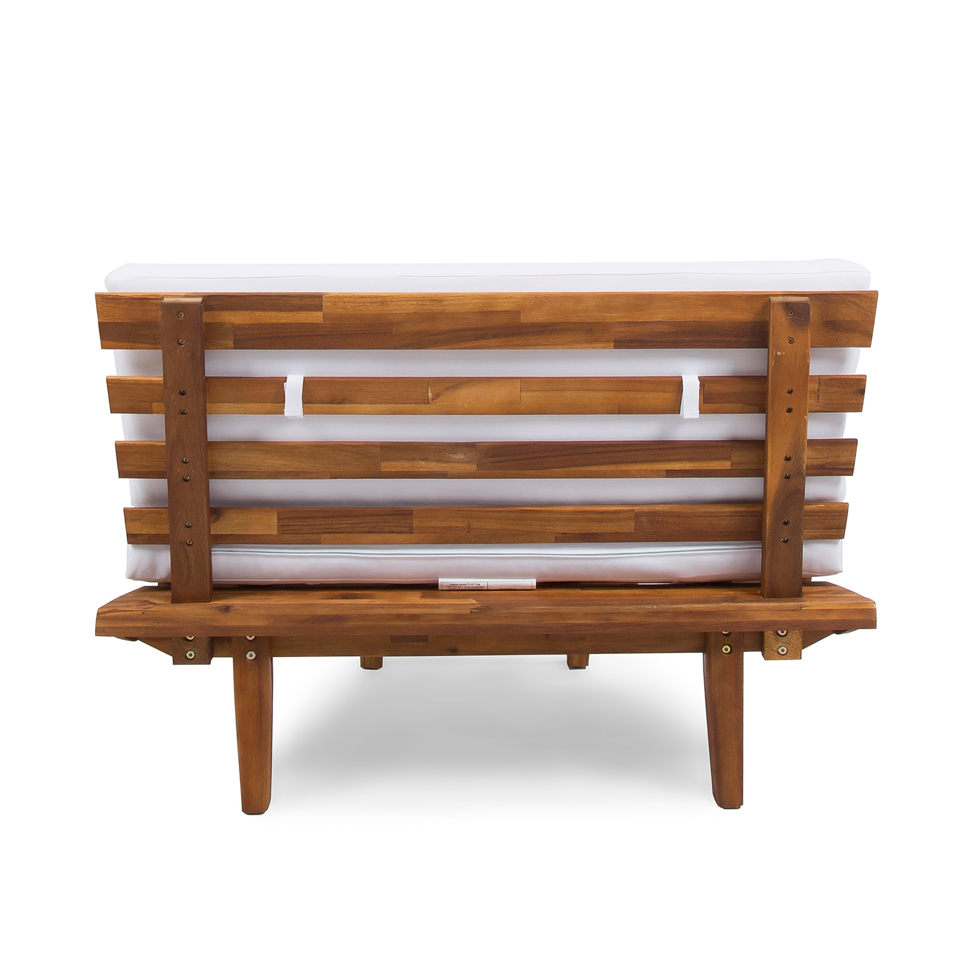 Hillcrest Sofa Coner Table, White White Acacia Wood