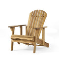 Malibu Reclining Adirondack Chair Natural Stained Acacia Wood