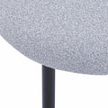 Dining Chair Set Of 2 Grey Fabric