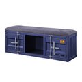 Grey And Blue Storage Bench Grey Blue Bedroom Grey Industrial,Modern Shelves Fabric Metal