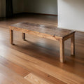 Old Style Wood Bench, Brown Brown Wood