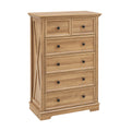 6 Drawer Dresser,6 Drawers Cabinet Tall Chest Of Drawers Closet Organizers Storage Clothes, Cabinet Of 6 Drawers Living Room, Oak, 31.50''L*15.75W''*47.64''H Oak Mdf