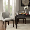 Hutton Dining Side Chair Set Of 2 Grey Solid Wood