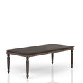 Deep Coffee Expandable Dining Table Coffee Solid Wood Mdf