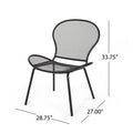 Nevada Chair Mp2 1Ctn 2Pcs Matte Black Iron