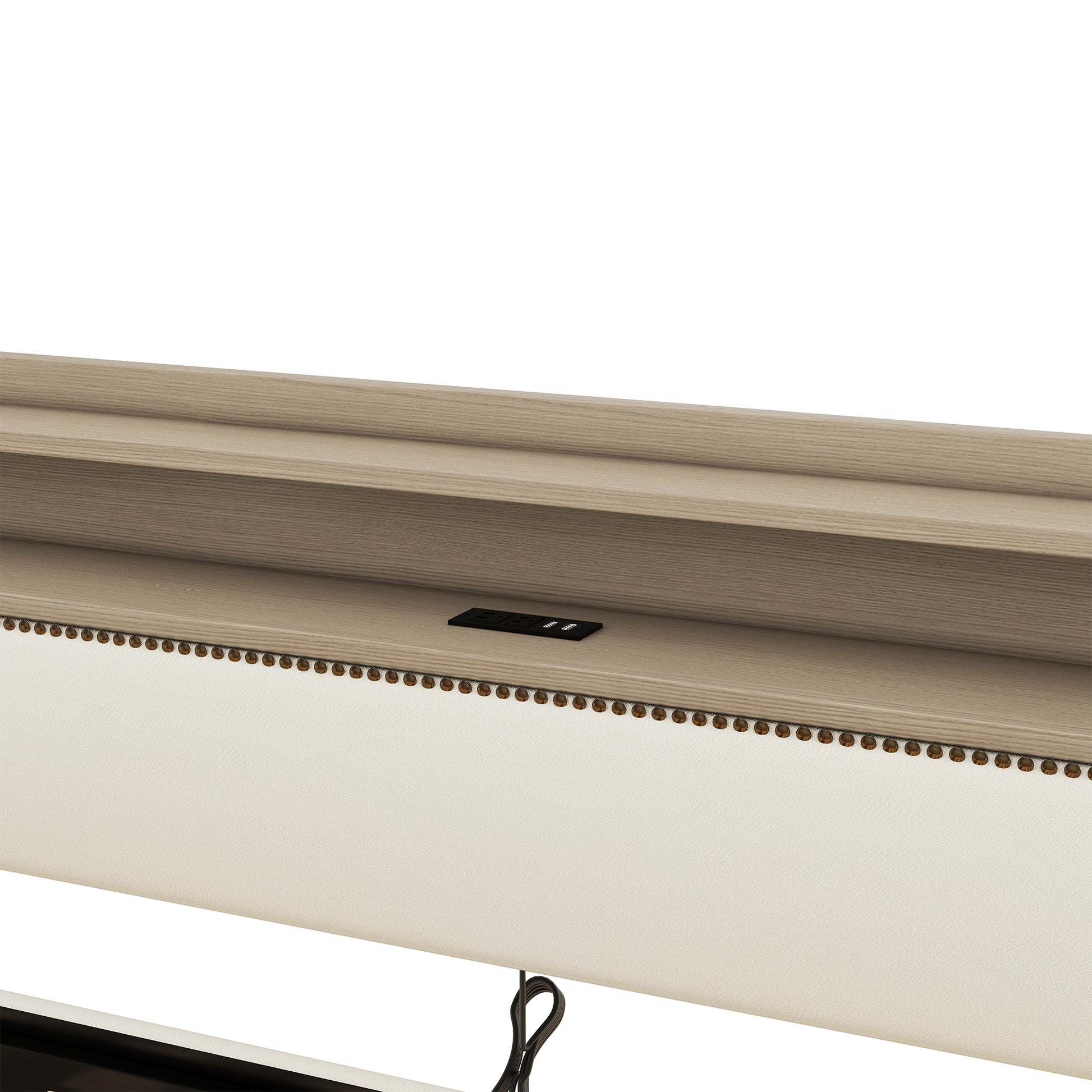 Twin Size Daybed With Storage Drawers, Upholstered Daybed With Charging Station And Led Lights, Beige Expect Arrive Date: Jun.,20Th. Twin Beige Pu Leather