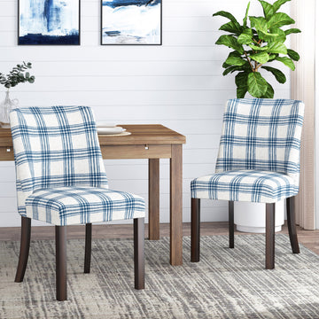 Harman Dining Chair Blue Fabric