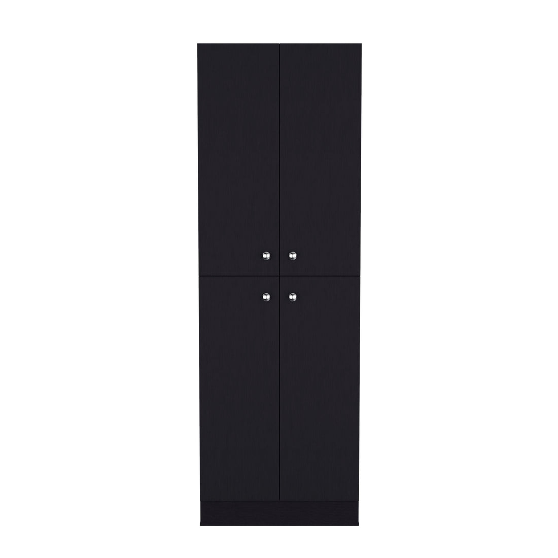 Lynch Kitchen Pantry Storage Cabinet 71" Height, With 4 Doors, 5 Adjustable Shelves, Freestanding Cupboard For Dining Room Living Room, Laundry Freestanding Black Kitchen Shelves Included Modern Particle Board Engineered Wood