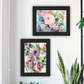 Abstract Florals To Wish You Good Luck, Success, Longevity Should Keep You Smiling Framed Wall Art For Living Room, Wall Art Print For Home Decor, Bedroom Wall Art By Jennifer Holden Multicolor Wood Paper