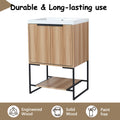 24 Inch Freestanding Bathroom Vanity With Resin Basin Bva01124Mp 1, W99981917 Maple 2 Bathroom Freestanding Plywood