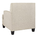 Fabric Upholstered Wooden Chair With Trims, Beige Beige Wood Fabric
