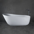 White Artificial Stone Bathtub White Engineered Stone