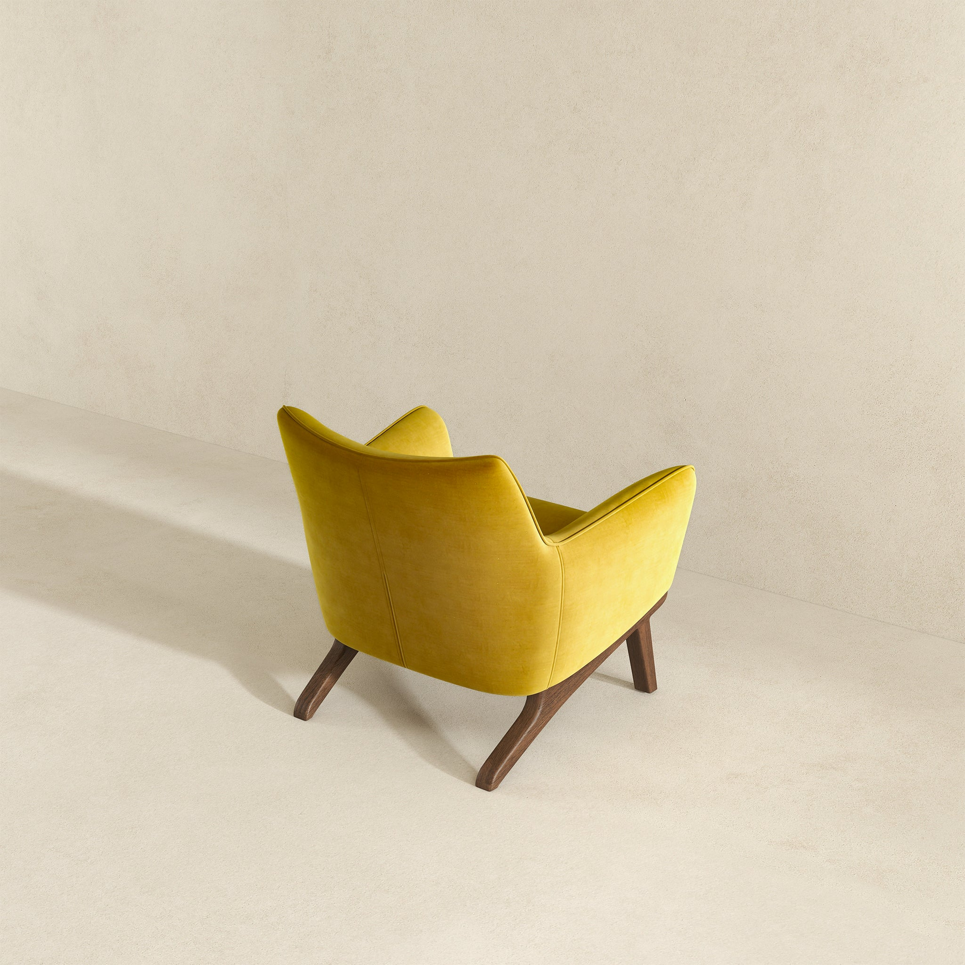 Brayden Lounge Chair Gold Velvet Brown,Gold,Yellow Brown Mid Century Modern Foam Solid Wood,Velvet