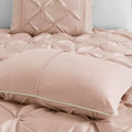 7 Piece Tufted Comforter Set Blush King King Blush Polyester