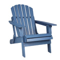 Oversize Wooden Outdoor Folding Adirondack Chair With Pre Assembled Backrest & Seatboard, Wood Patio Chair For Garden Backyard Porch Pool Deck Firepit No Adirondack Blue Garden & Outdoor Solid Wood