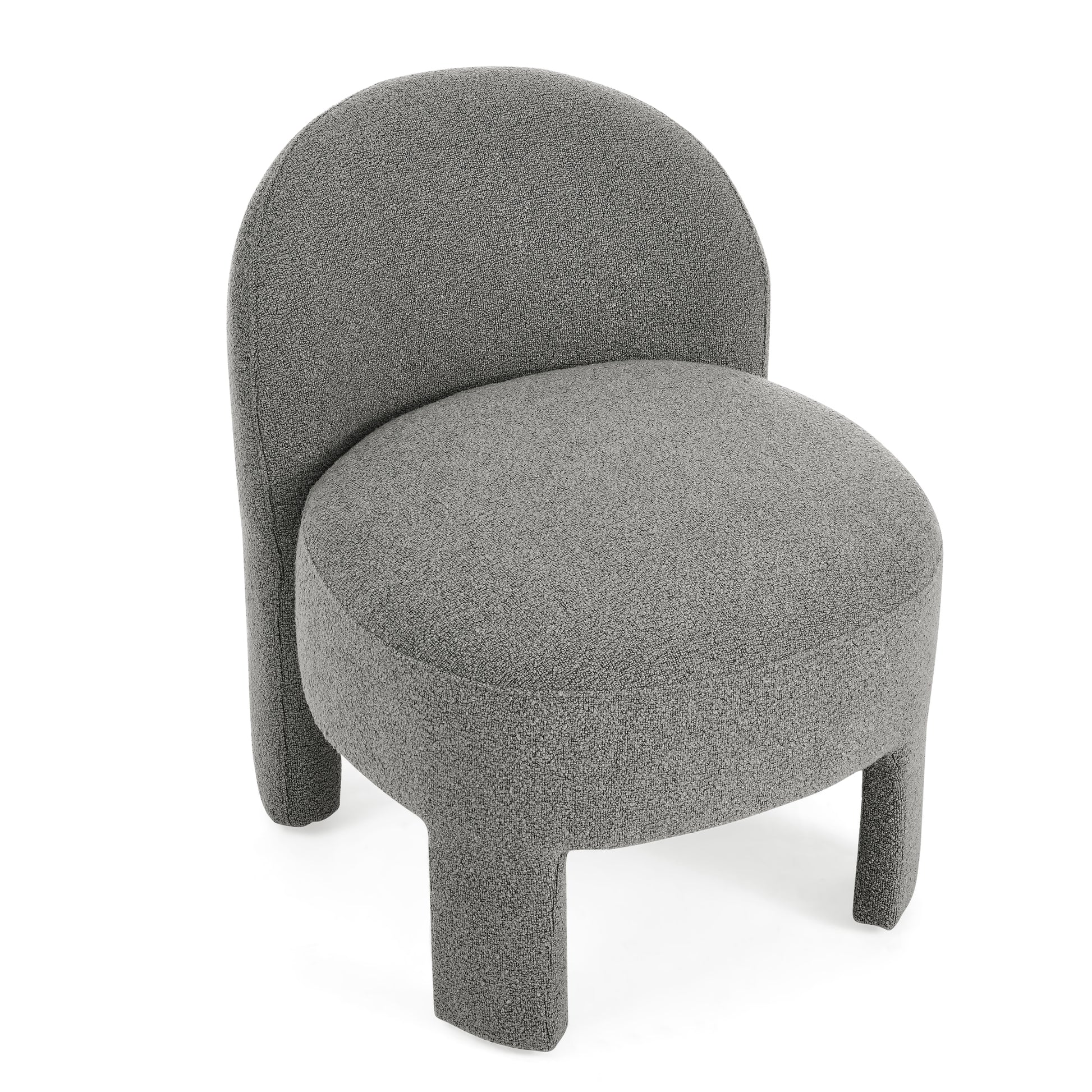 Hoop Gauze Lounge Chair With Sof Cushion And Backrest, Need To Be Assembled, Suitable For Living Room'Bedroomldining Roomgrey 24.5"28.75"28.75" Grey Foam