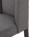 Dining Chair Set Of 2 Dark Grey Plywood