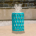 Selen 15 Side Table Teal Iron