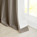 Twist Tab Lined Window Curtain Panel Only 1 Pc Panel Pewter Polyester