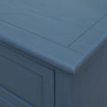 2 Drawer Side Table,American Style, End Table,Suitable For Bedroom, Living Room, Study Blue Mdf