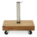 Ralph Square Umbrella Base Teak Concrete