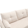 United We Win Furniture, Modular L Shaped Sofa, Modular Long Sofa With Reversible Chaise Lounge, Sofa Bed, Sleeper Sofa, Modular Sofa Combination With Storage Seats. Beige Chenille 3 Seat