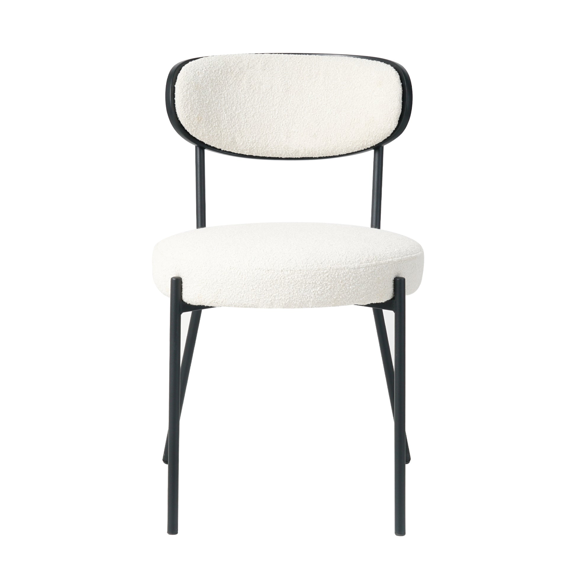 Modern Grey Simple Teddy Velvet Dining Chair Upholstered Chair Family Bedroom Stool Back Dressing, White Round Table Set,Bentwood Covered With Ash Veneer Chair Back,Chair Black Metal Legs Set Of 3 White Mdf