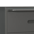 Heavy Duty Metal Storage Cabinet With Wheels 3 Drawer Tool Cabinet For Garage, Office, And Home Organizer Solutions, Black Gray Black Steel