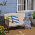 Casa Acaciaseat Grey Cream Wood Waterproof Fabric