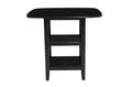 Black Finish 5Pc Counter Height Set Dining