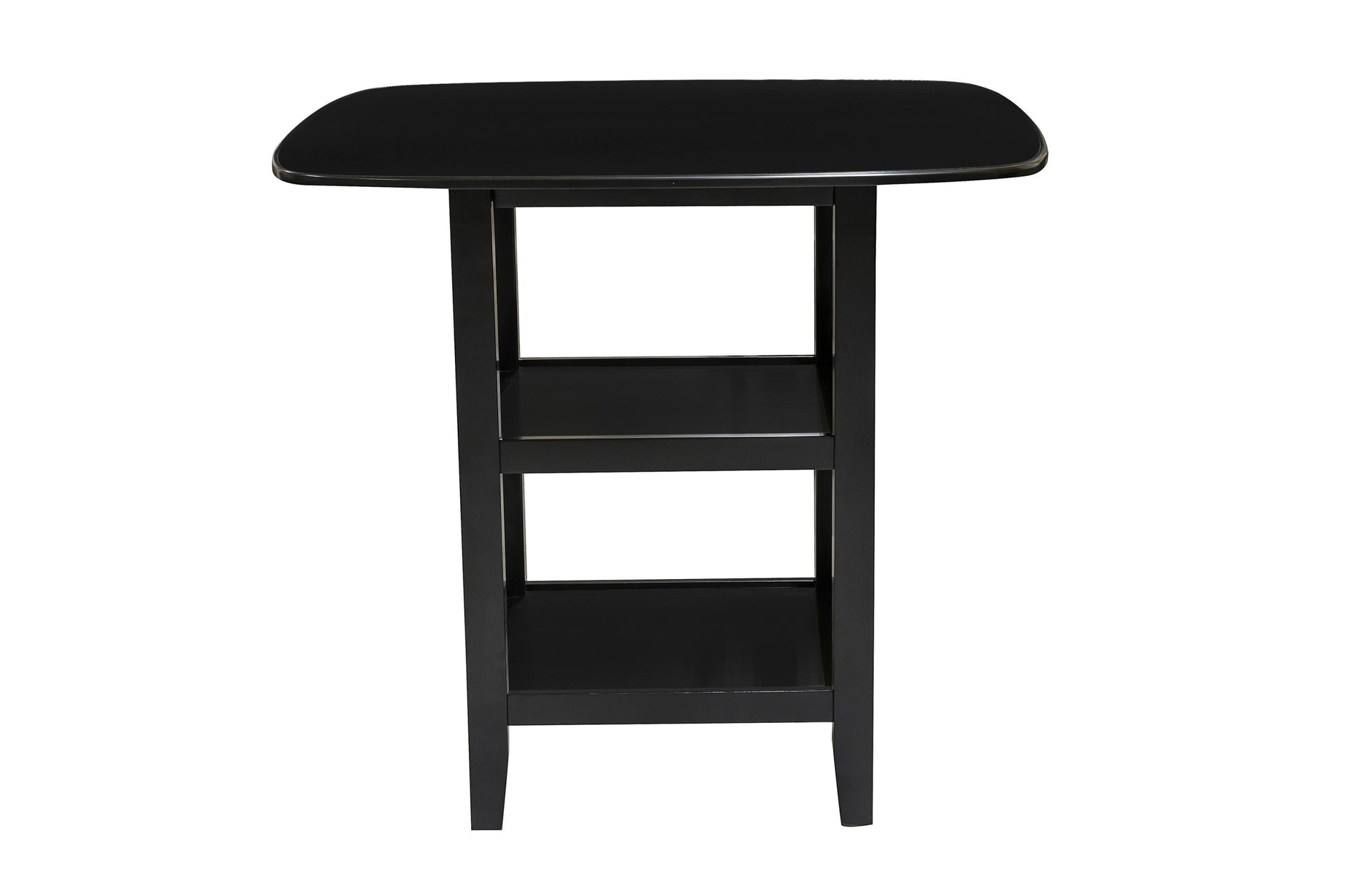 Black Finish 5Pc Counter Height Set Dining