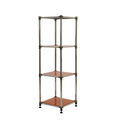 Korean Orange 4 Tier Heavy Duty Stainless Steel Storage Shelving Unit, 100Lbs Shelf 49