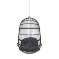 Berkshire Hanging Chair With 8Ft Chain Gray Fabric