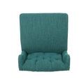 Vienna Contemporary Fabric Tufted Wingback 27 Inch teal-fabric
