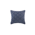 4 Piece Jacquard Quilt Set With Throw Pillow Navy King Cal King King Navy Polyester